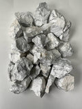 Howlite RAW , 0.75"-1.25" Size, Wicca, Witchcraft, Tumbling, Cabbing, Fountain Rocks,Decoration, Polishing. RAW Howlite