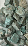 Amazonite RAW , 0.75"-1.25" Size, Wicca, Witchcraft, Tumbling, Cabbing, Fountain Rocks,Decoration, Polishing. RAW Amazonite