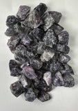 Purple Fluorite RAW , 0.75"-1.25" Size, Wicca, Witchcraft, Tumbling, Cabbing, Fountain Rocks, Decoration, Polishing. RAW Purple Fluorite