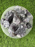 Purple Fluorite RAW , 0.75"-1.25" Size, Wicca, Witchcraft, Tumbling, Cabbing, Fountain Rocks, Decoration, Polishing. RAW Purple Fluorite