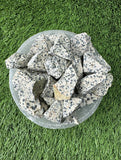 Dalmatian Jasper RAW , 0.75"-1.25" Size, Wicca, Witchcraft, Tumbling, Cabbing, Fountain Rocks, Decoration, Polishing. RAW Dalmatian Jasper