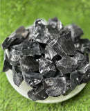 Black Obsidian RAW , 0.75"-1.25" Size, Wicca, Witchcraft, Tumbling, Cabbing, Fountain Rocks, Decoration, Polishing. RAW Black Obsidian