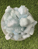 Aquamarine RAW , 0.75"-1.25" Size, Wicca, Witchcraft, Tumbling, Cabbing, Fountain Rocks, Decoration, Polishing. RAW Aquamarine