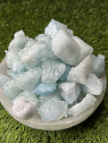 Aquamarine RAW , 0.75"-1.25" Size, Wicca, Witchcraft, Tumbling, Cabbing, Fountain Rocks, Decoration, Polishing. RAW Aquamarine