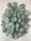 Aquamarine RAW , 0.75"-1.25" Size, Wicca, Witchcraft, Tumbling, Cabbing, Fountain Rocks, Decoration, Polishing. RAW Aquamarine