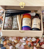 Spiritual gift box, 15 pcs included, home cleansing, House Cleansing Kit, Gift for Friend, Mothers Day gift, Yoga therapy, Altar Starter kit