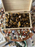 Tigers Eye Crystal - Tiger Eye tumbled gemstone -   crystal - Tiger Eye tumbled - chakra -   crystal gemstone - chakra balancing