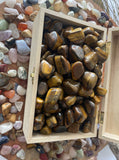 Tigers Eye Crystal - Tiger Eye tumbled gemstone -   crystal - Tiger Eye tumbled - chakra -   crystal gemstone - chakra balancing