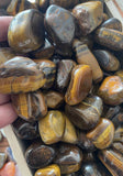 Tigers Eye Crystal - Tiger Eye tumbled gemstone -   crystal - Tiger Eye tumbled - chakra -   crystal gemstone - chakra balancing
