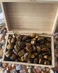 Tigers Eye Crystal - Tiger Eye tumbled gemstone -   crystal - Tiger Eye tumbled - chakra -   crystal gemstone - chakra balancing
