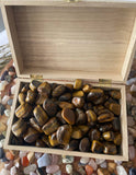 Tigers Eye Crystal - Tiger Eye tumbled gemstone -   crystal - Tiger Eye tumbled - chakra -   crystal gemstone - chakra balancing