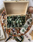 Tumbled Green Aventurine Crystal , Tumbled Stone , 1-1.5 inches Bulk Large Natural Tumbled Polished Brazilian Gemstone