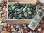 Tumbled Green Aventurine Crystal , Tumbled Stone , 1-1.5 inches Bulk Large Natural Tumbled Polished Brazilian Gemstone