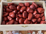 Red Jasper Tumbled Stones - Bulk Large Natural Tumbled Polished Brazilian Stones Gemstone , Crystals Quartz for Wicca, Reiki, crystals