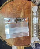 Polished Selenite Charging Station: 8" Flat Selenite Plate (Selenite charging plate), From Morocco, Mistara,  crystal charging plate,