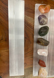 Polished Selenite Charging Station: 8" Flat Selenite Plate (Selenite charging plate), From Morocco, Mistara,  crystal charging plate,