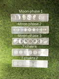 Polished Selenite Charging Station 8 long " Flat Crystal Plate ,gemstone charging ,Protection Cleansing Meditation Crystal Chakra
