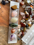 Polished Selenite Charging Station 8 long " Flat Crystal Plate ,gemstone charging ,Protection Cleansing Meditation Crystal Chakra