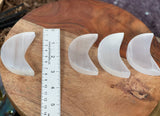 SELENITE MooN, Selenite MooN Free Shipping, GEMSTONE MooN WHOLESALE Prices, Handmade, Best for gift sets, hand carving