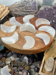 SELENITE MooN, Selenite MooN Free Shipping, GEMSTONE MooN WHOLESALE Prices, Handmade, Best for gift sets, hand carving