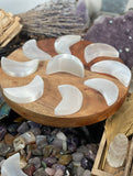 SELENITE MooN, Selenite MooN Free Shipping, GEMSTONE MooN WHOLESALE Prices, Handmade, Best for gift sets, hand carving