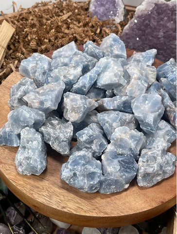 ROUGH BLUE CALCITE Premium Grade... Raw Blue Calcite Premium Grade