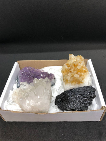 Natural Rocks Bundle (Citrine, Crystal, Amethyst, Tourmaline)