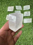 Optical Calcite Polished Crystal, Ice Calcite, Beautiful Parallelepiped Shaped Calcite Crystal Specimen (Clear Calcite, Ice Calcite)