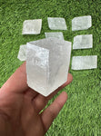 Optical Calcite Polished Crystal, Ice Calcite, Beautiful Parallelepiped Shaped Calcite Crystal Specimen (Clear Calcite, Ice Calcite)