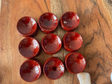 Wooden Sphere Stand, Wooden Base, Sphere Stand, Wood Sphere Base, Crystal Stand, Fits 20-80MM Spheres, Alter Stand, Red Stain Color