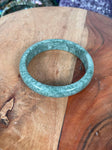 Jade Bangle, Bracelet Comes with box, NATURAL JADE BANGEL,Free Shipping, Dark color Rare to find, fits most people size 63-65mm , Green jade