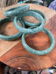 Jade Bangle, Bracelet Comes with box, NATURAL JADE BANGEL,Free Shipping, Dark color Rare to find, fits most people size 63-65mm , Green jade