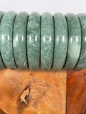 Jade Bangle, Bracelet Comes with box, NATURAL JADE BANGEL,Free Shipping, Dark color Rare to find, fits most people size 63-65mm , Green jade