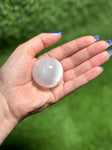 Selenite  Sphere, 1.5 INCH Selenite Sphere, Selenite Gemstone, Charging Sphere, Meditation Crystal, Morocco selenite, Crystal Charger