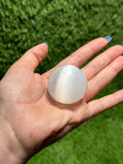 Selenite  Sphere, 1.5 INCH Selenite Sphere, Selenite Gemstone, Charging Sphere, Meditation Crystal, Morocco selenite, Crystal Charger