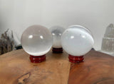 Selenite  Sphere, 1.5 INCH Selenite Sphere, Selenite Gemstone, Charging Sphere, Meditation Crystal, Morocco selenite, Crystal Charger