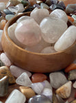 Tumbled Rose Quartz Crystal  Tumbled Stone , 1.25-2.25 inch Bulk Large Natural Tumbled Polished Brazilian Gemstone