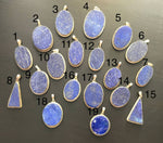 Natural Lapis Lazuli pendant, Round pendant, Triangle pendant, Oval  pendant