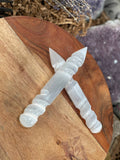 Selenite Wands / Selenite twisted / spiral wand  /WHOLESALE Selenite Crystal Wands - Selenite Stick For Reiki