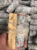 Sage Bundle (Sage, Palo Santo, Your Choice Stone)