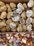 Break Your Own Geodes Wholesale Lots - Choose How Many Pounds - Large Unopened Moroccan Crystal Quartz Geodes, perfect for kids