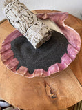 Black Sand - White Sand  For Incense, Sage, Palo Santo, Resin in Burner, Cauldron, Shell, Smudge Pot - Ritual, Smudging, Art, Craft
