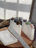 Polished Selenite Charging Station, Flat Selenite Plate (Selenite charging plate), From Morocco, Mistara,  crystal charging plate,