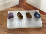 Polished Selenite Charging Station, Flat Selenite Plate (Selenite charging plate), From Morocco, Mistara,  crystal charging plate,