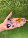 AMETHYST Crystal Hearts,  WHOLESALE PRICES, Crystals in Heart shape Best for gift sets,  hand carving Amethyst