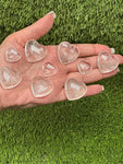 CLEAR QUARTZ Crystal Hearts, WHOLESALE Prices, Crystals in Heart shape Best for gift sets,  hand carving Clear Quartz