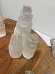 Selenite Crystal Tower for Reiki and Crystal Charging | Made in Morocco | Selenite Iceberg Charging Towers Crystal Skyscraper