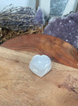 SELENITE Crystal Hearts, Free Shipping, WHOLESALE PRICES, Selenite in Heart shape 2.25"x2"x0.875" thick, Best for gift sets,  hand carving