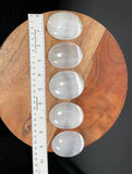 SELENITE PALMSTONE, Palm Stone Free Shipping, WHOLESALE Prices, Handmade, Best for gift sets, hand carving