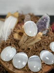 SELENITE PALMSTONE, Palm Stone Free Shipping, WHOLESALE Prices, Handmade, Best for gift sets, hand carving
